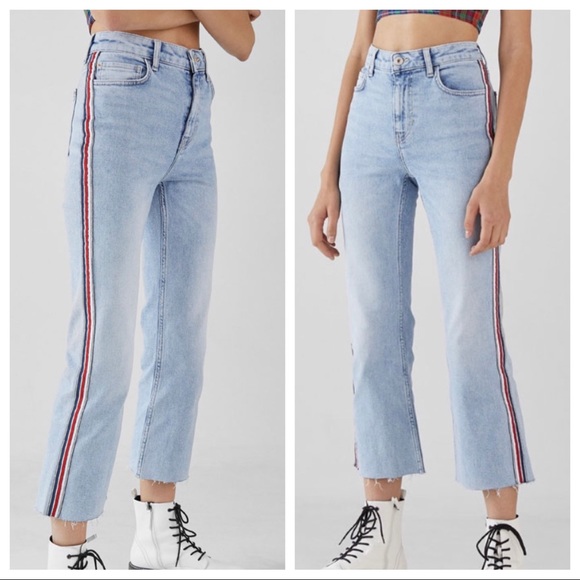 bershka kick flare jeans